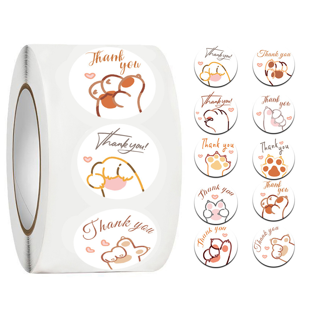 JCAC 500pcs/roll Cute Cartoon  - Sticker Label Roll recension och pris