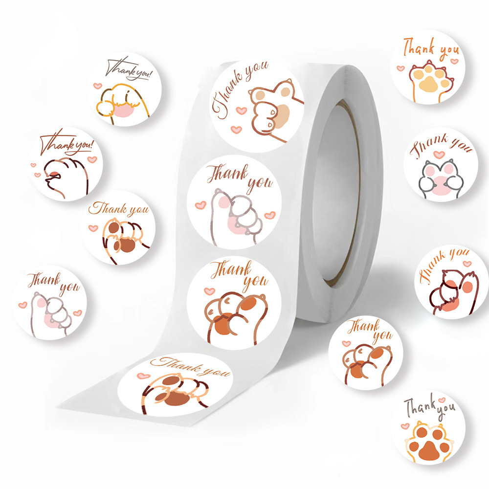 JCAC 500pcs/roll Cute Cartoon  - Sticker Label Roll recension och pris